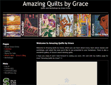 Tablet Screenshot of amazingquiltsbygrace.com